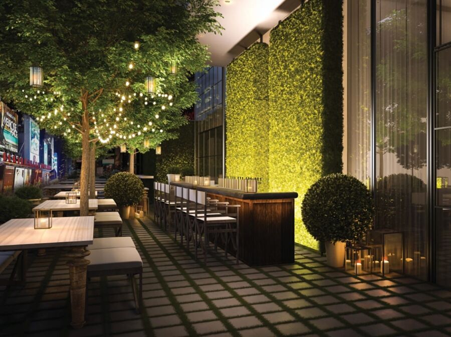 The Times Square Edition New York Bagian luar foto The Garden at Public